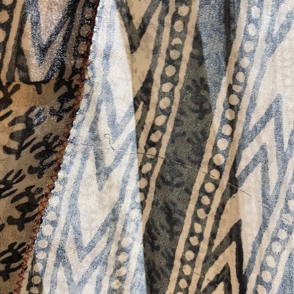 •Free People• Sheer Patterned Blouse - Picture 6 of 12